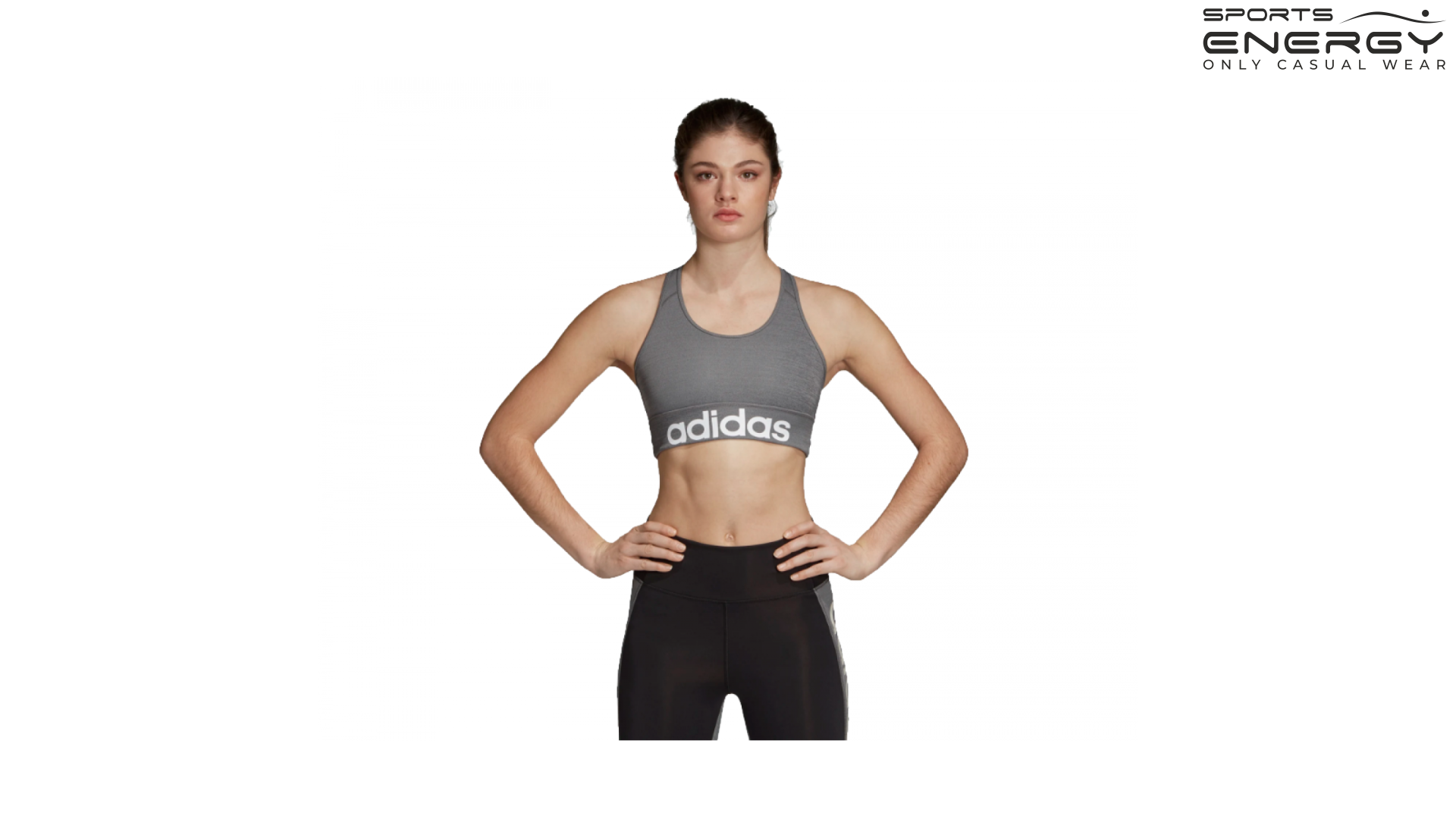 Adidas D2M Logo Bra DY4071 Sports Energy